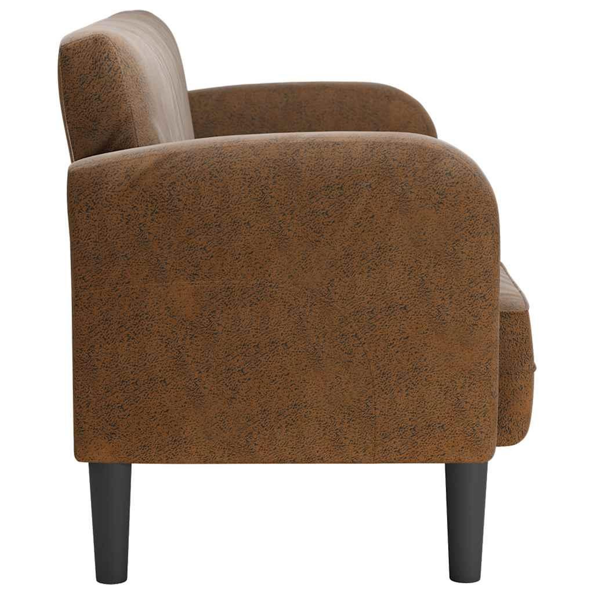 Voir la diapositive 4 : VIDAXL Canape causeuse marron 110 cm similicuir