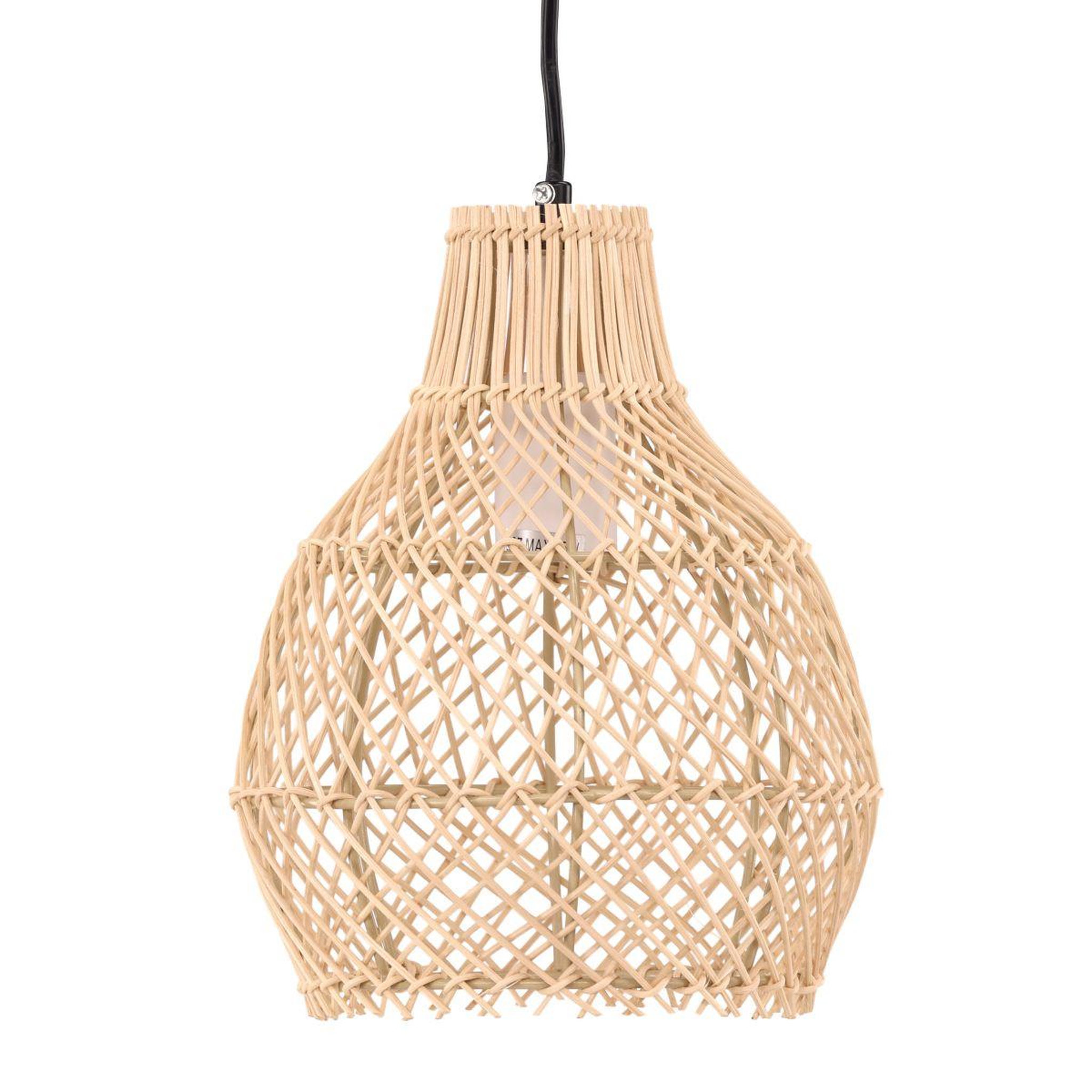Paris Prix Lampe suspension déco en rotin  varekil  25cm naturel
