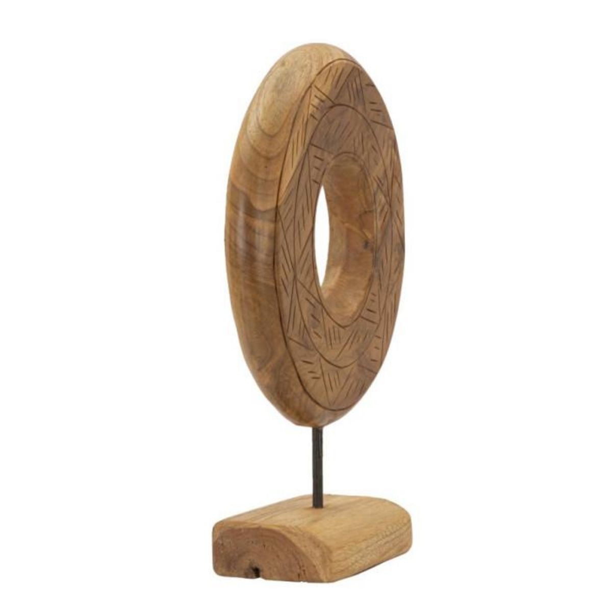 Paris Prix Objet Déco Rond en Teck  Dorat  38cm Naturel