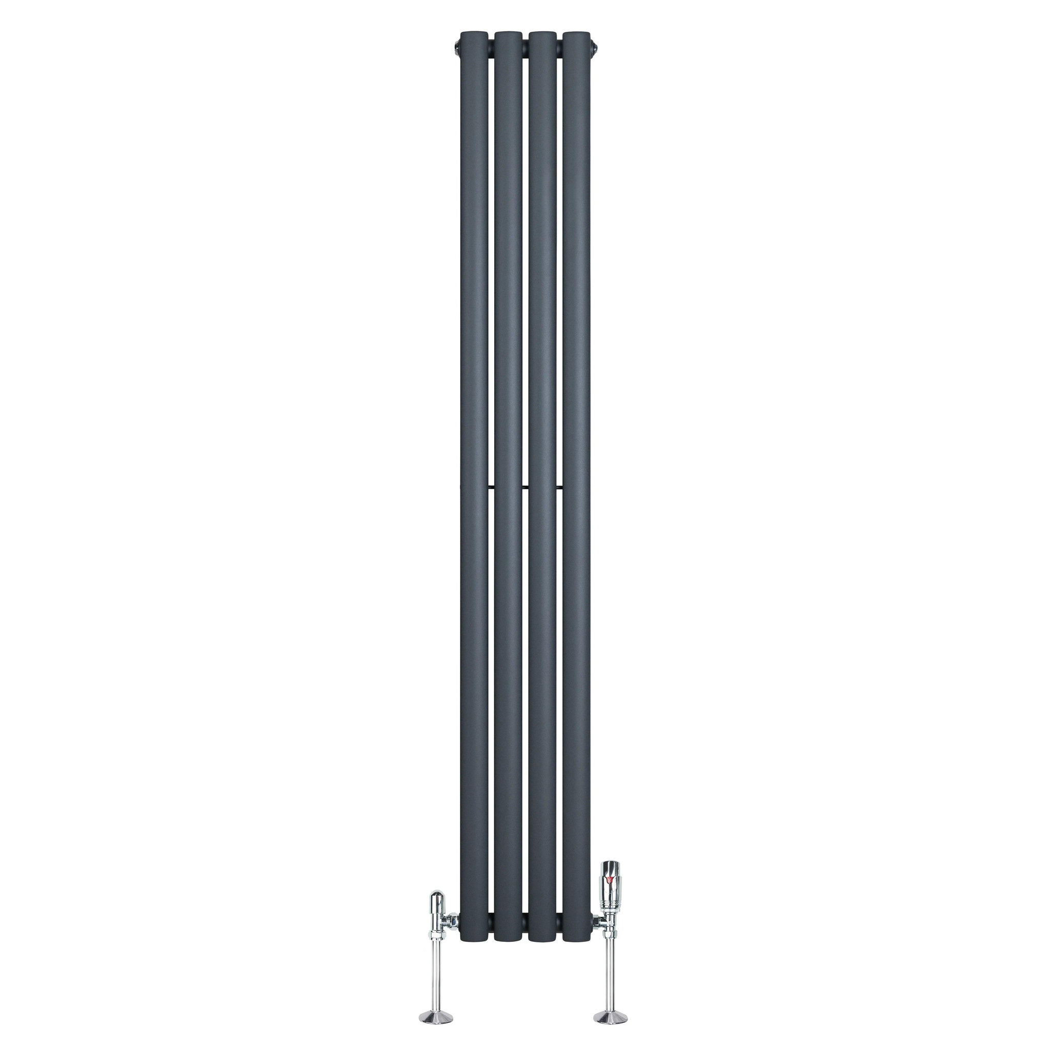Voir la diapositive 2 : MONSTERSHOP Radiateur à colonnes ovales & vannes, 1 panneau - 1600 x 240 mm