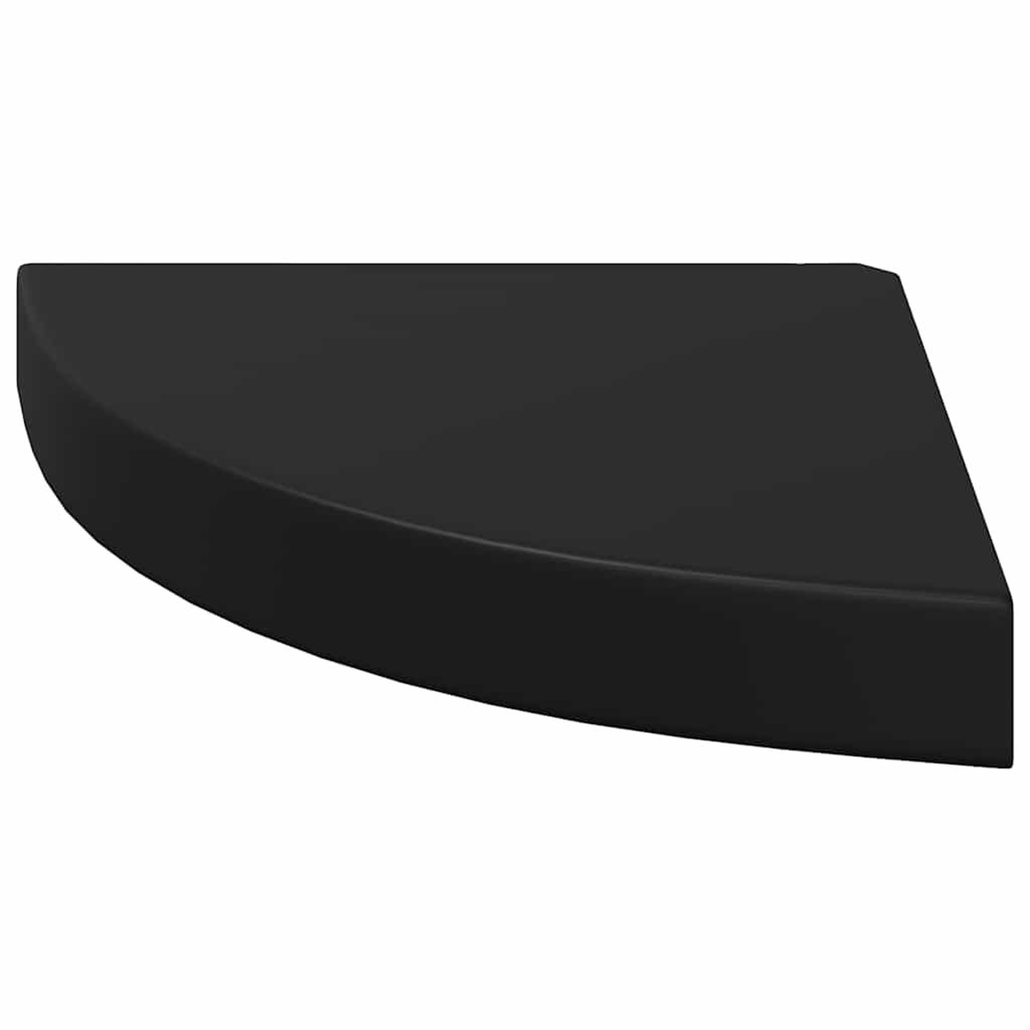 Voir la diapositive 5 : VIDAXL Etagere d'angle flottante noir 25x25x3,8 cm mdf