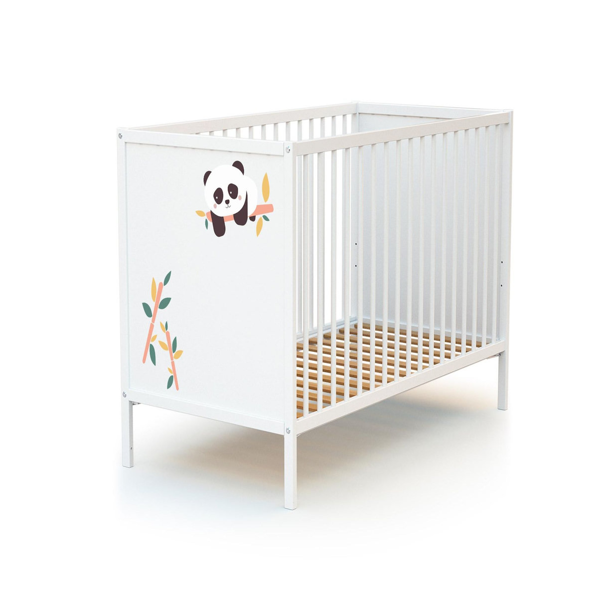 WEBABY Chambre bébé lit et commode à langer en bois ALBA