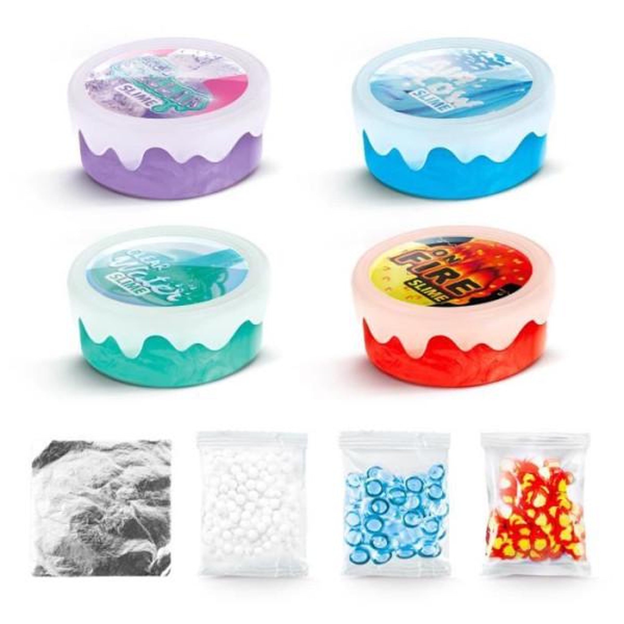 Voir la diapositive 2 : Canal Toys Canal toys - so slime diy - xtra sensation multipack- avec 4 slimes a sensations et décorations - ssc 308
