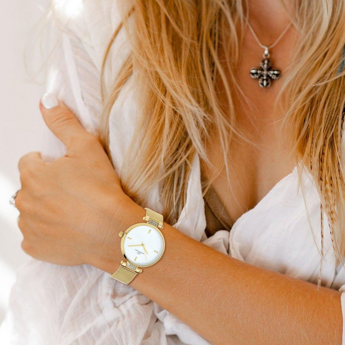 SC BOHEME Montre Ysée élégante ornée de Cristaux scintillants par SC Bohème