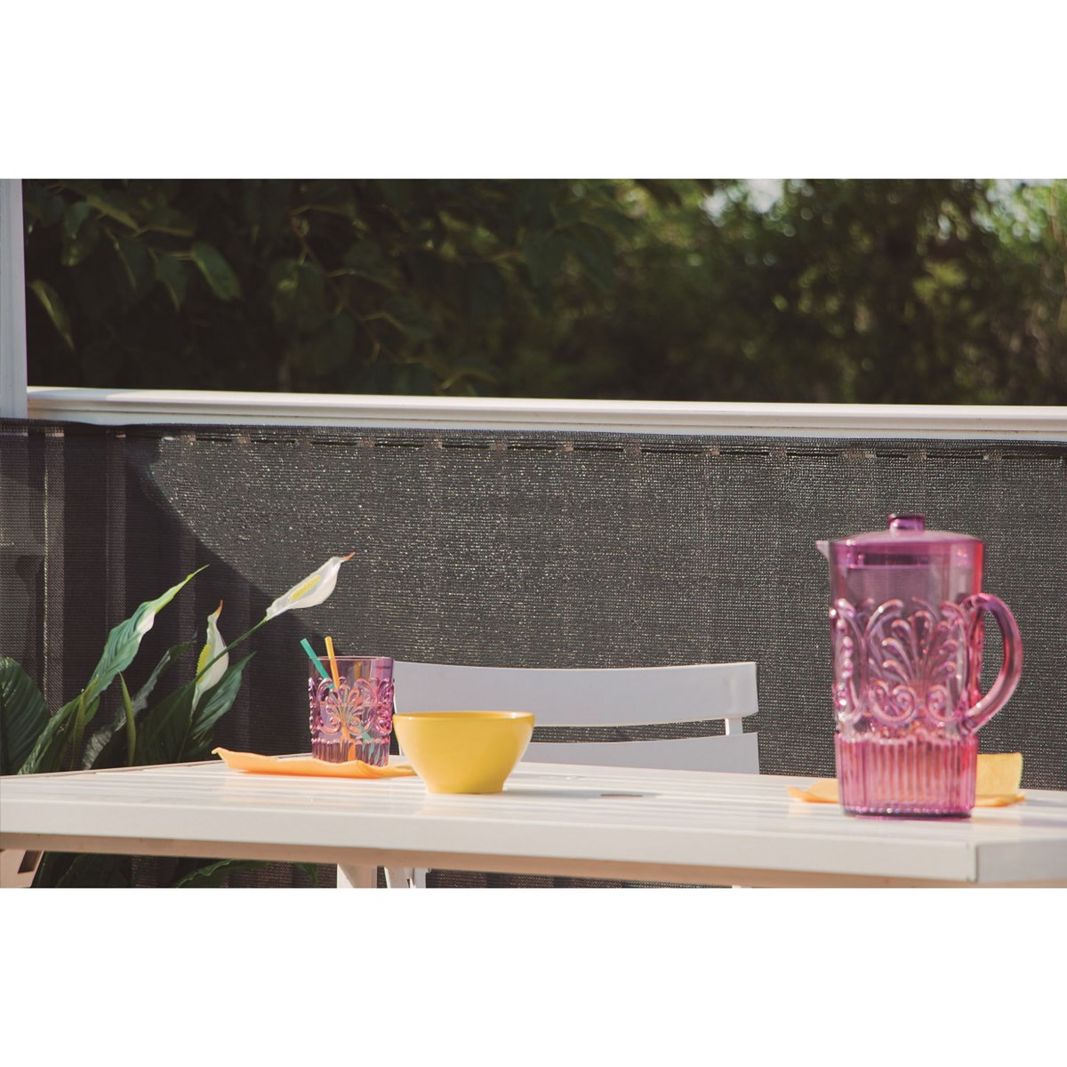 Brise vue gris anthracite 1 x 10 m 