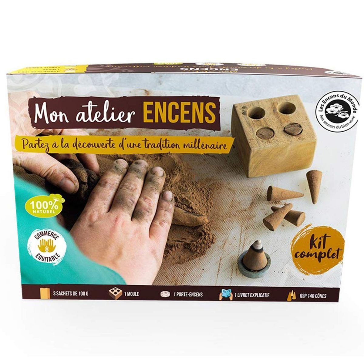 Les Encens du monde Coffret DIY - fabriquer ses cônes d'encens