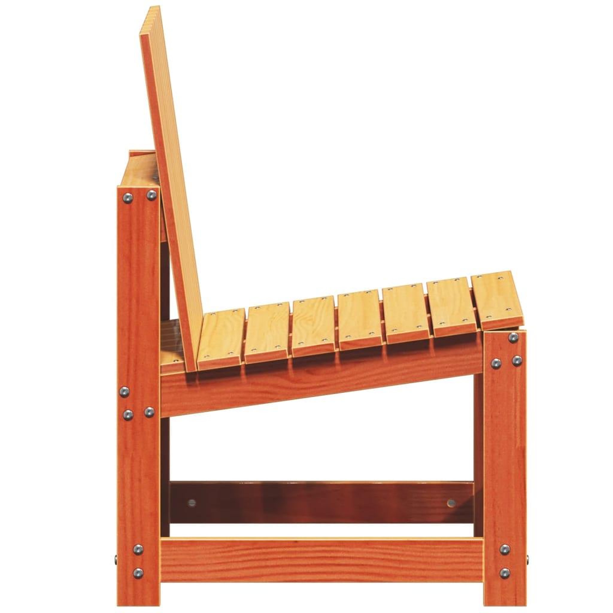 Voir la diapositive 5 : VIDAXL Salon de jardin 3 pcs cire marron bois de pin massif