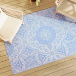 VIDAXL Tapis d'exterieur ARAKIL bleu azure 140x200 cm PP
