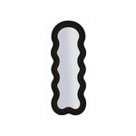 Paris Prix Miroir Mural en Tissu Bouclé  Teddy  160cm Noir