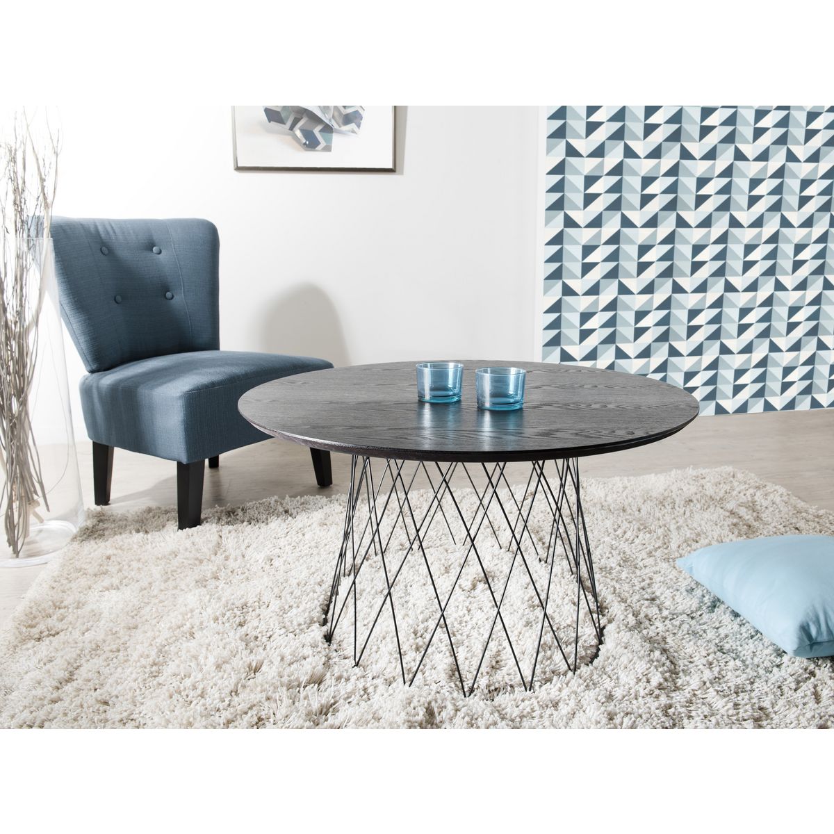 Table basse ronde L80 cm JULIETTE