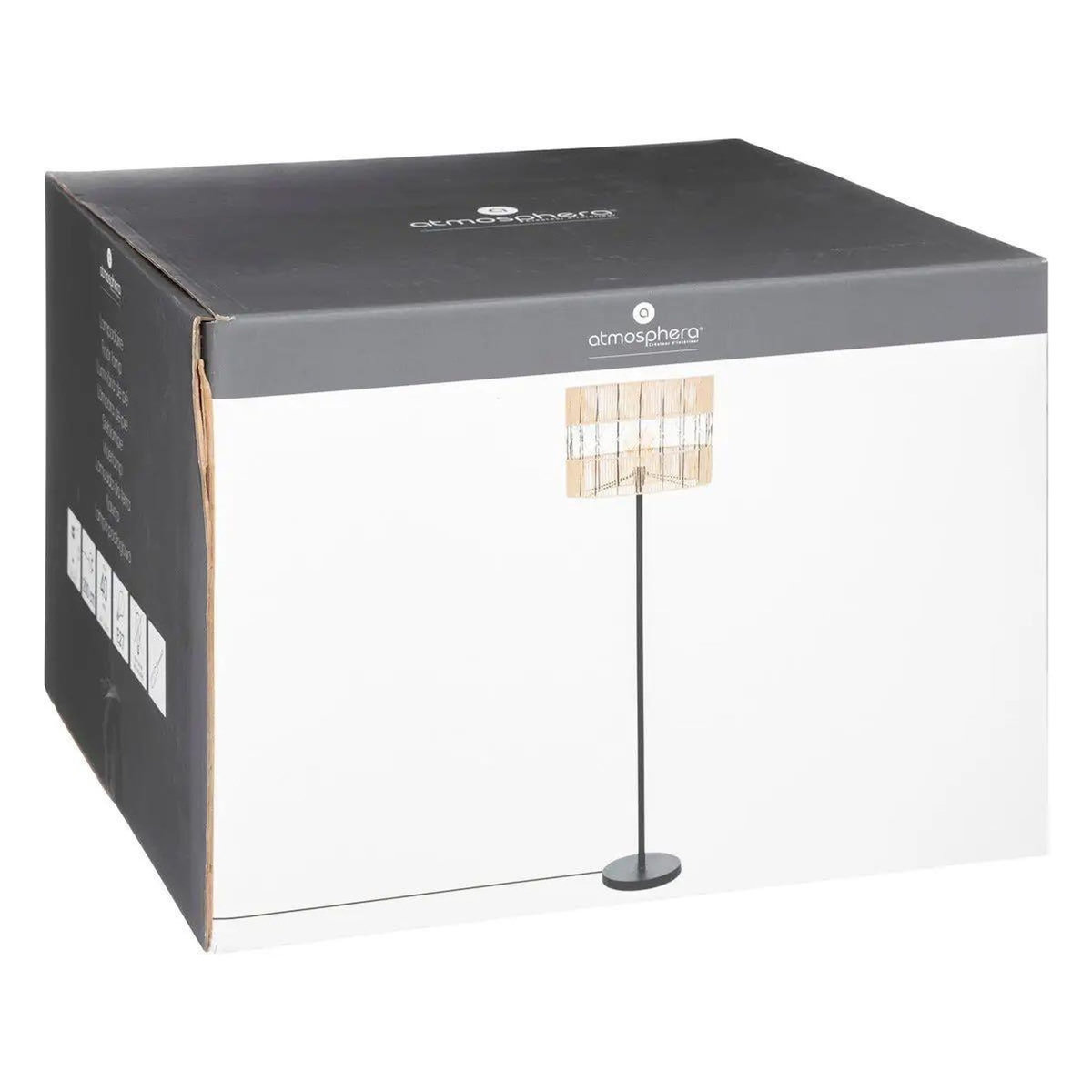 ATMOSPHERA Lampadaire Design  Cosy  150cm Noir & Beige