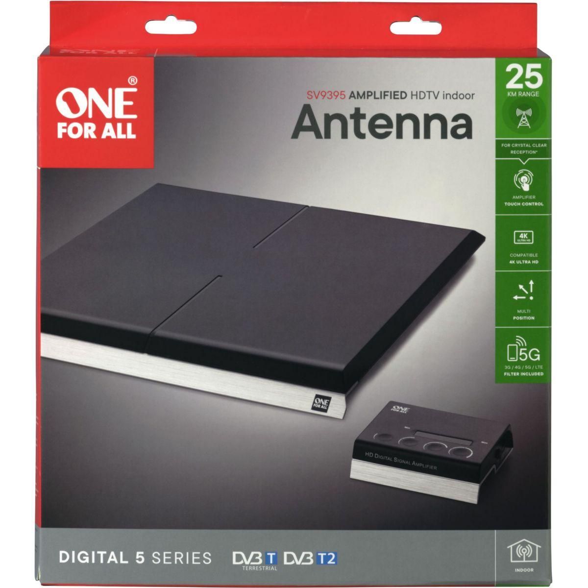 One For All Antenne intérieure SV9395 filtre 5G