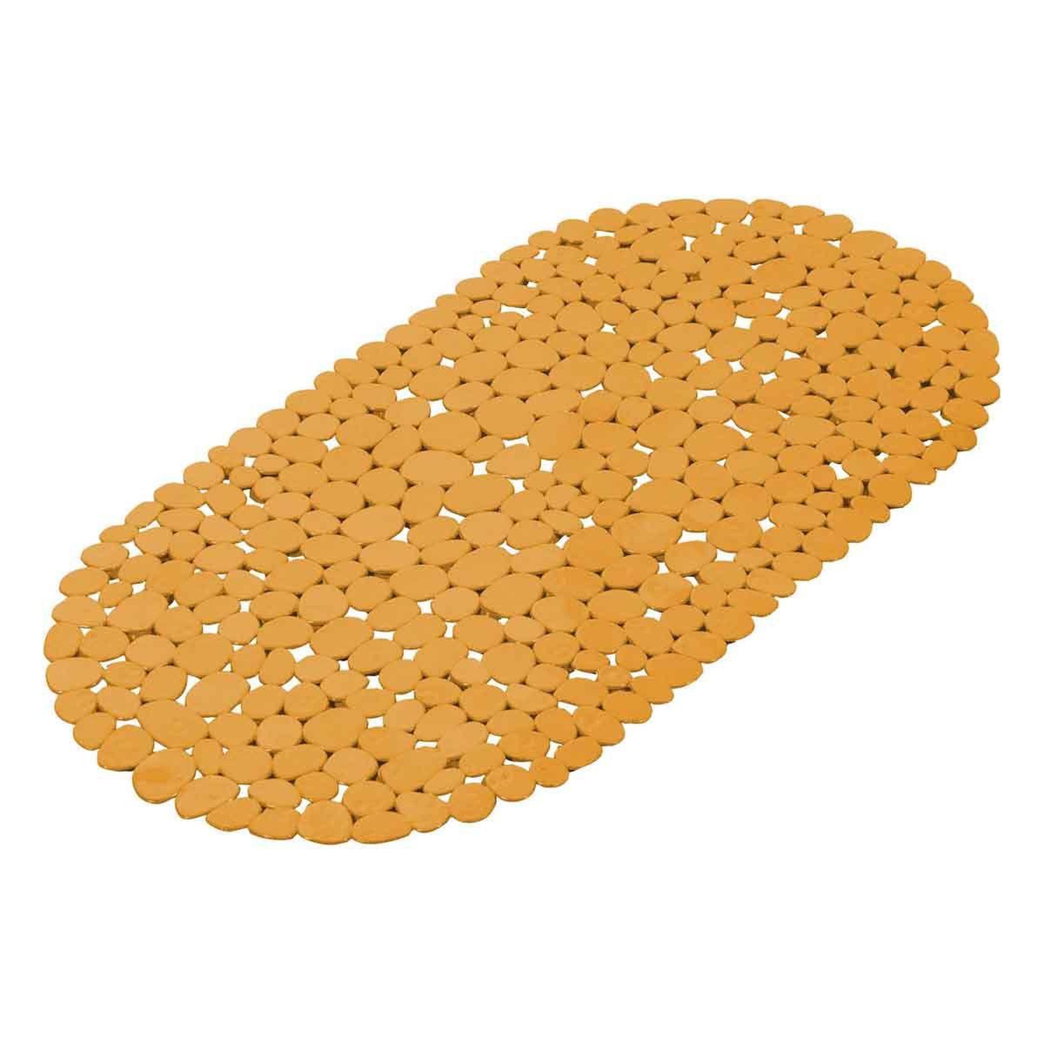 Douceur d'Intérieur Fond de bain galets  vitamine  36x69cm ocre