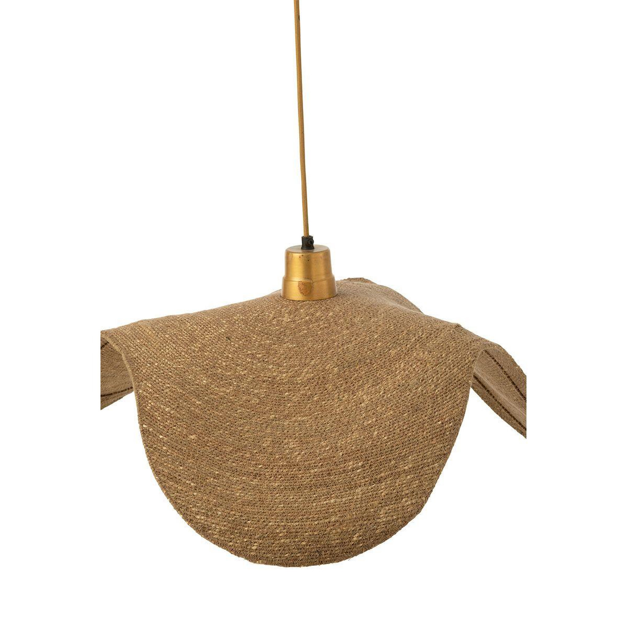 Voir la diapositive 3 : J-LINE Lampe suspension  moonj  75cm naturel