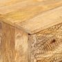 Voir la diapositive 5 : VIDAXL Meuble TV Bois de manguier solide 110x30x40 cm