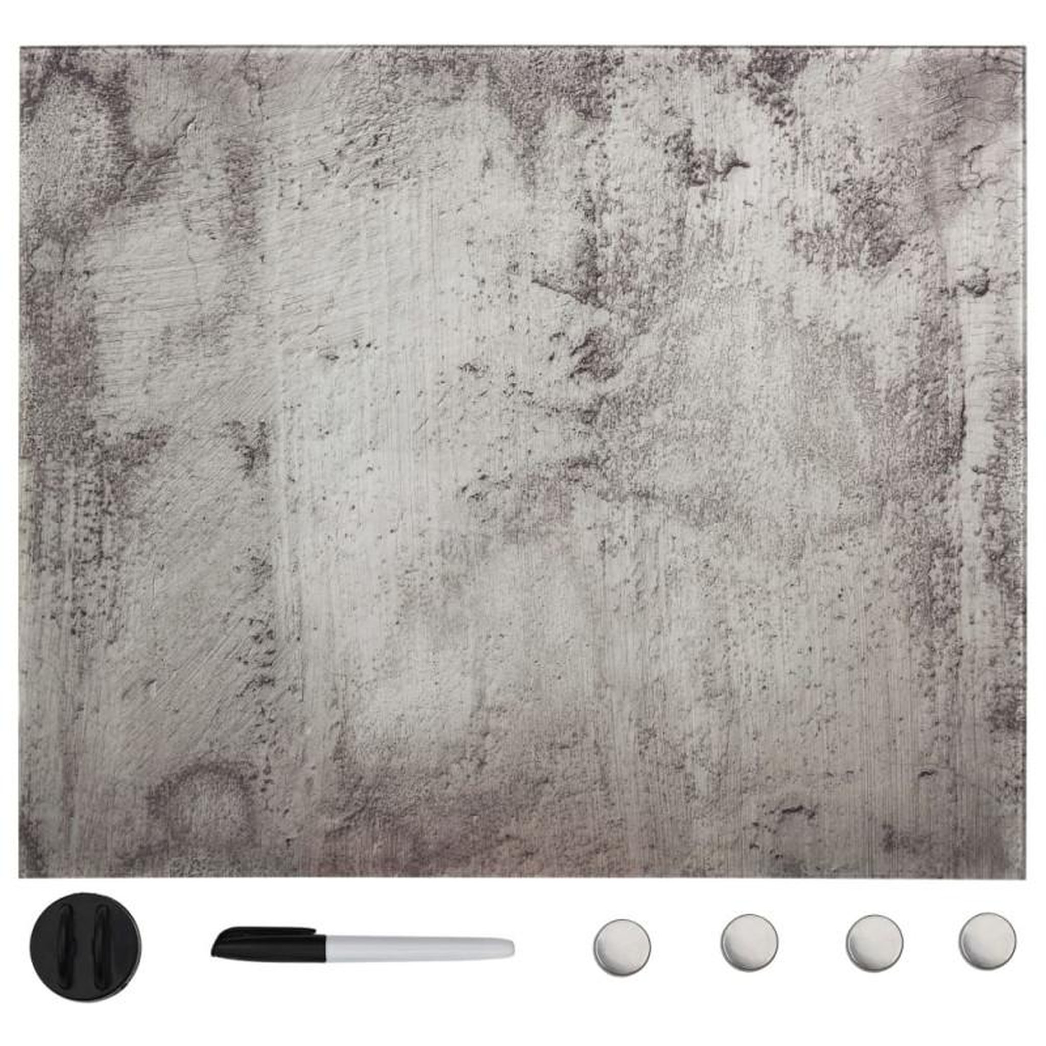 VIDAXL Tableau noir magnétique mural Verre 50x50 cm
