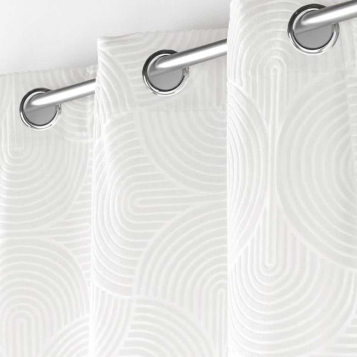 Paris Prix Rideau à Œillets en Velours  Eva  135x260cm Blanc