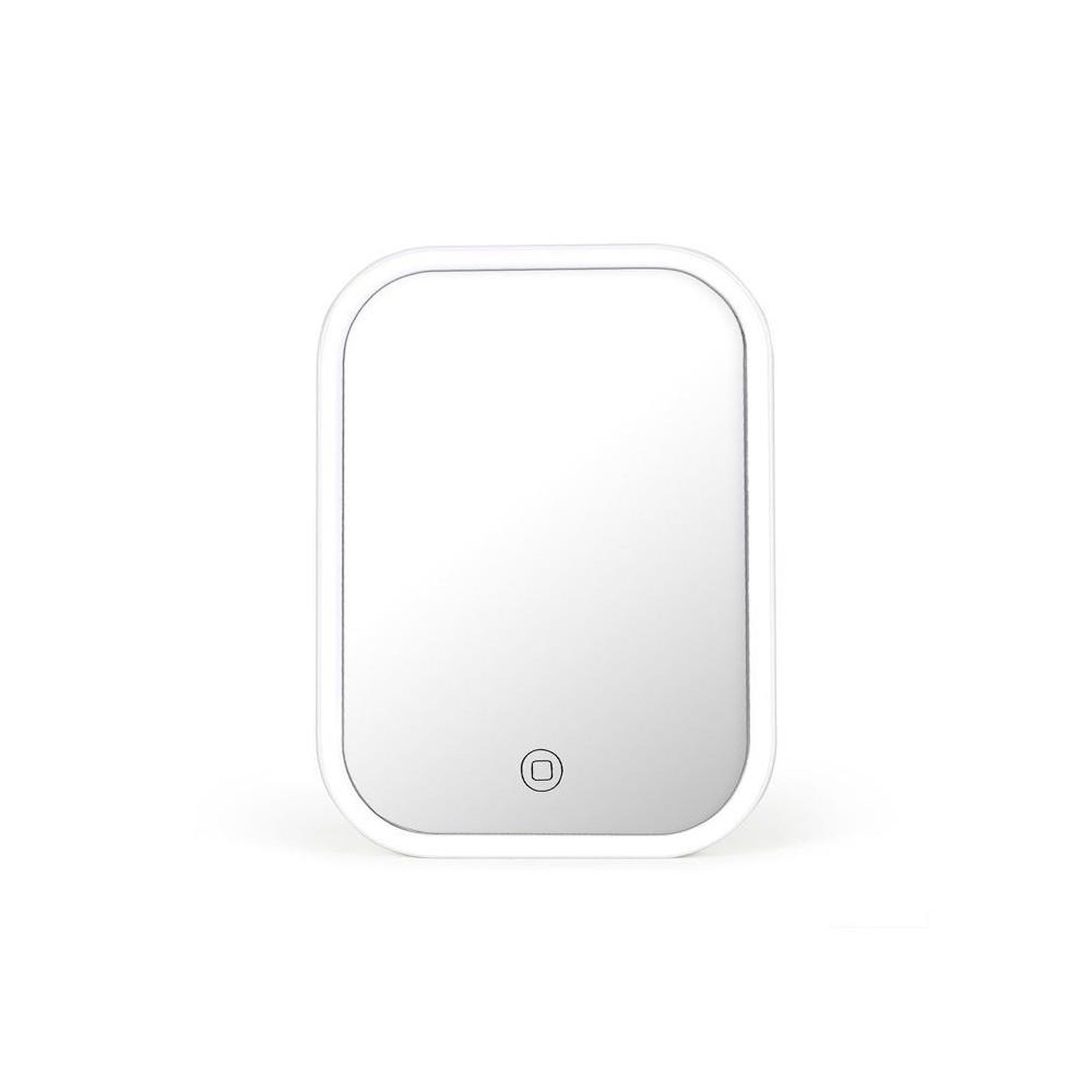 LIVOO Miroir maquillage lumineux led rechargeable livoo dos224w, intensité réglable, inclinaison jusqu'à 90°, usage sans fil, cadre blanc