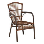 Paris Prix Chaise de Jardin en Rotin  Galera  90cm Marron