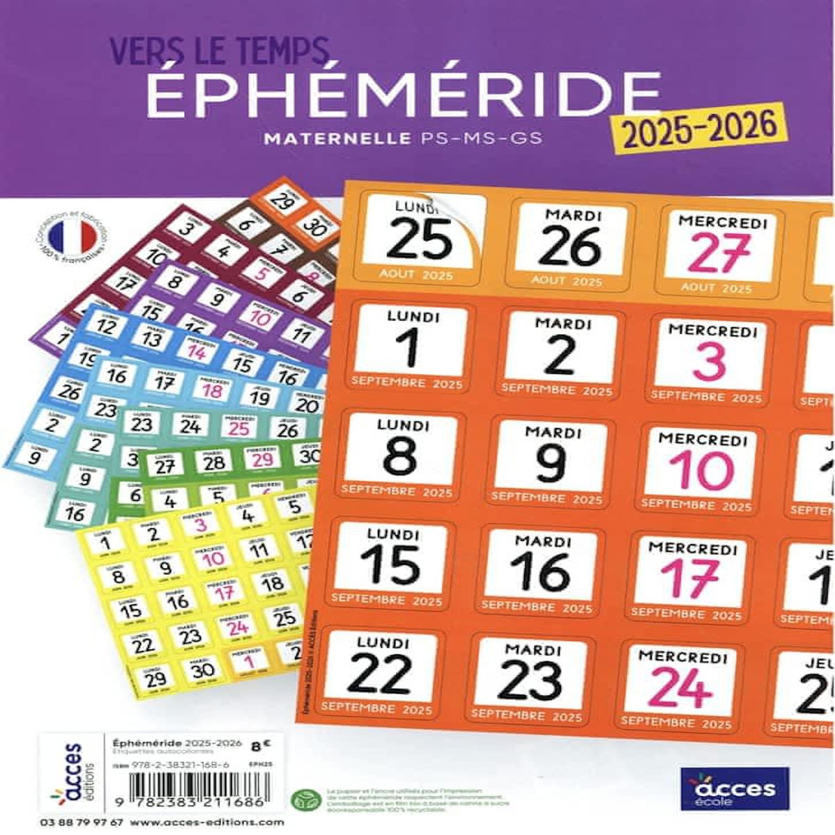 EPHEMERIDE MATERNELLE PS-MS-GS. EDITION 2025-2026, Schneider Léa