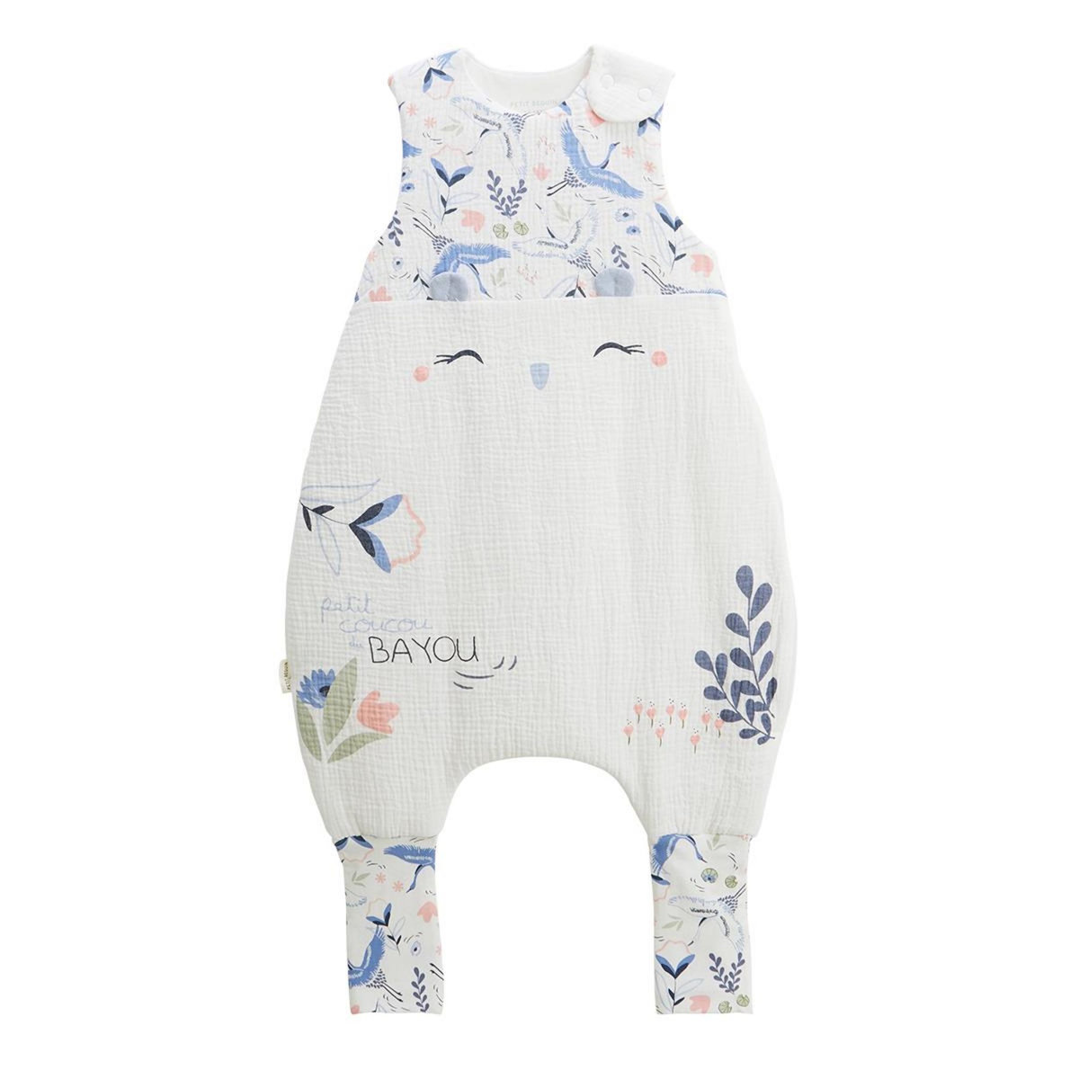 Petit Béguin Turbulette TOG2 en gaze de coton avec pieds retroussables Tiana