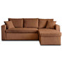 Voir la diapositive 6 : BEST MOBILIER Cyrus - canapé d'angle réversible 4 places - convertible avec coffre - en velours côtelé