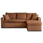 Voir la diapositive 6 : BEST MOBILIER Cyrus - canapé d'angle réversible 4 places - convertible avec coffre - en velours côtelé