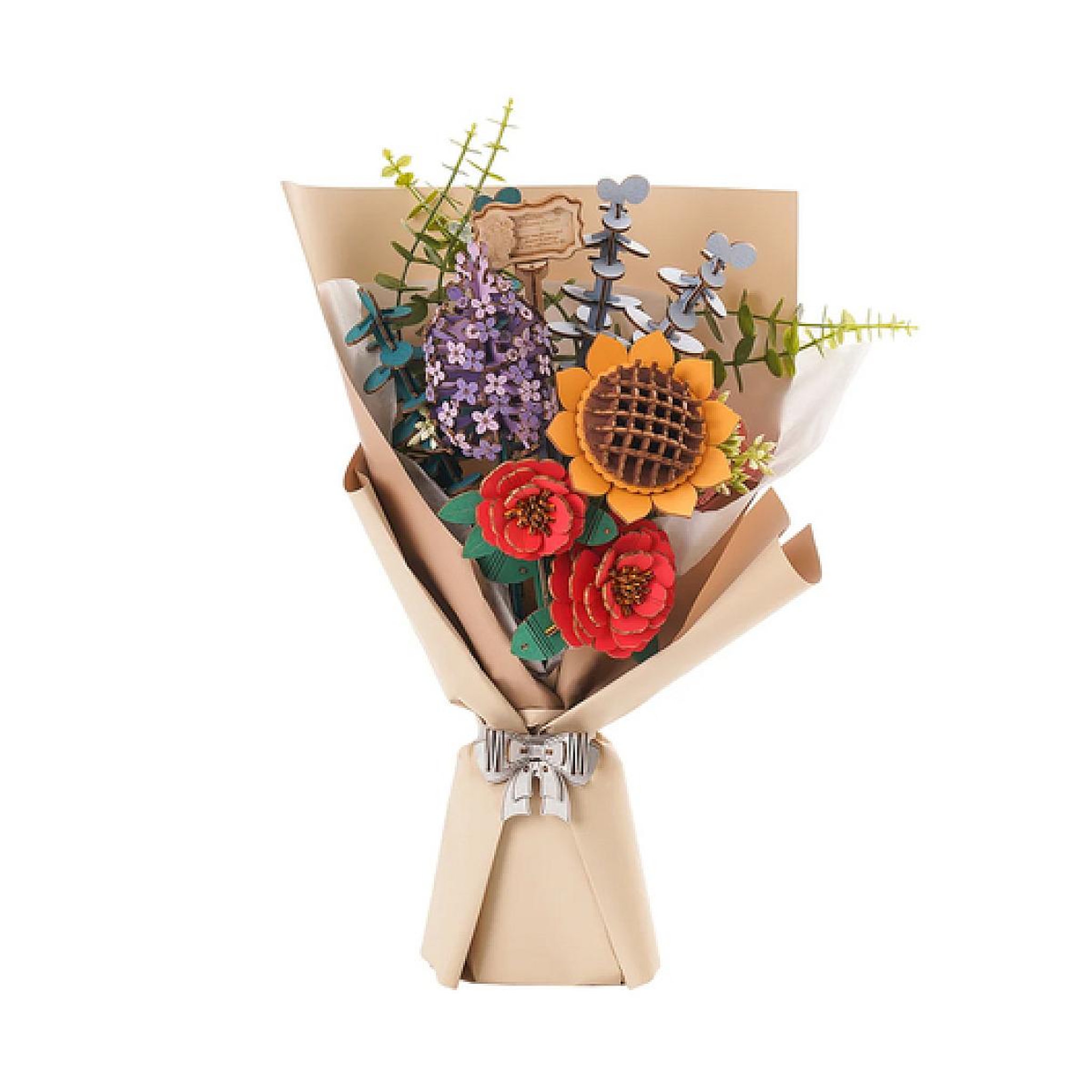 ROBOTIME Wooden Bloom Craft: Bouquet de fleurs