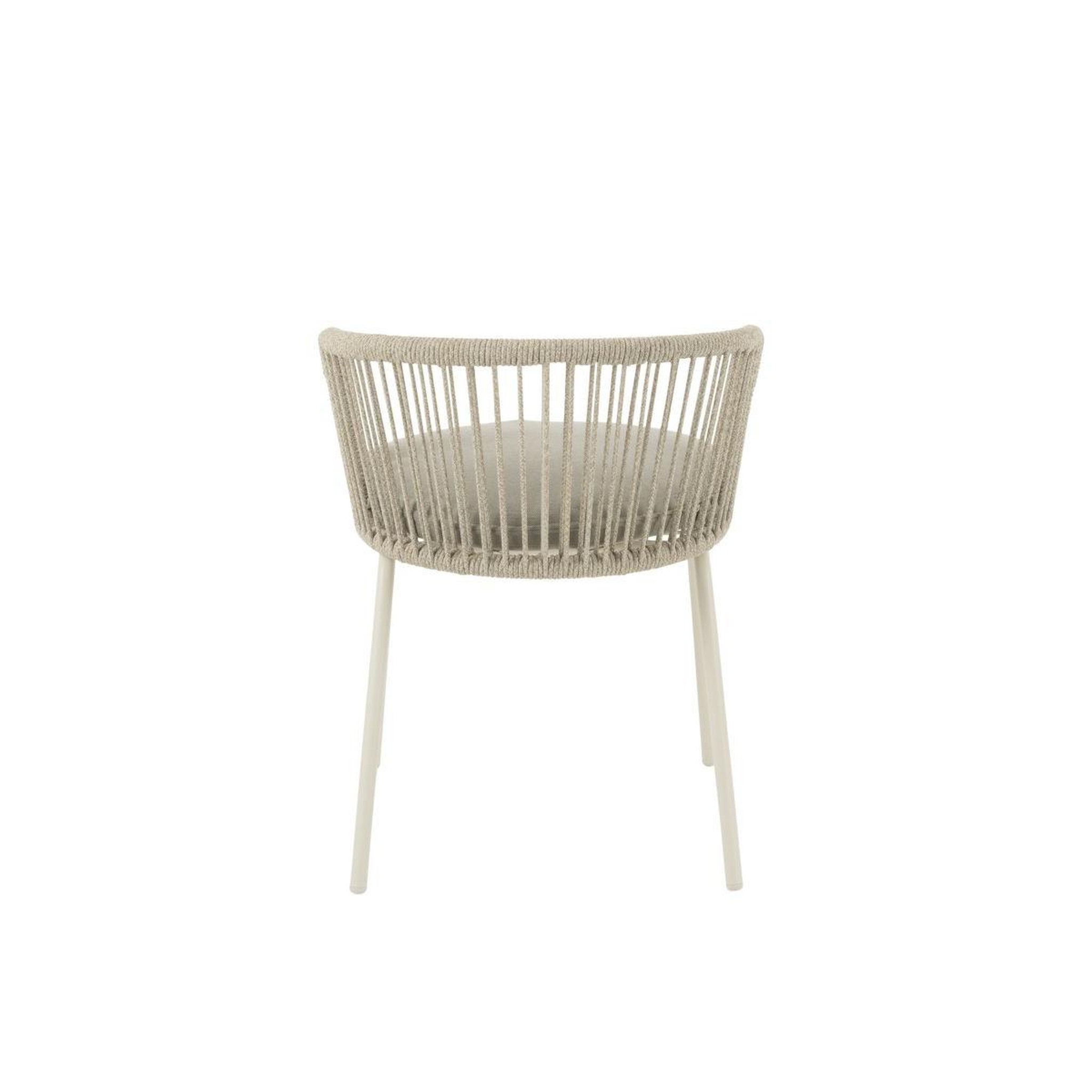 Voir la diapositive 3 : J-LINE Chaise design corde  toa  75cm gris