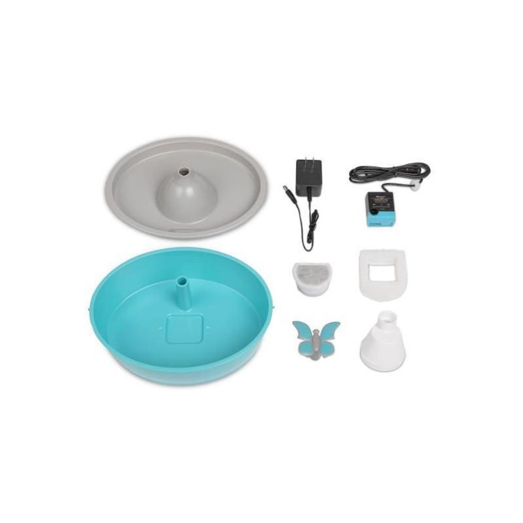 Voir la diapositive 5 : PETSAFE Fontaine plastique papillon 1.5l - Sans BPA