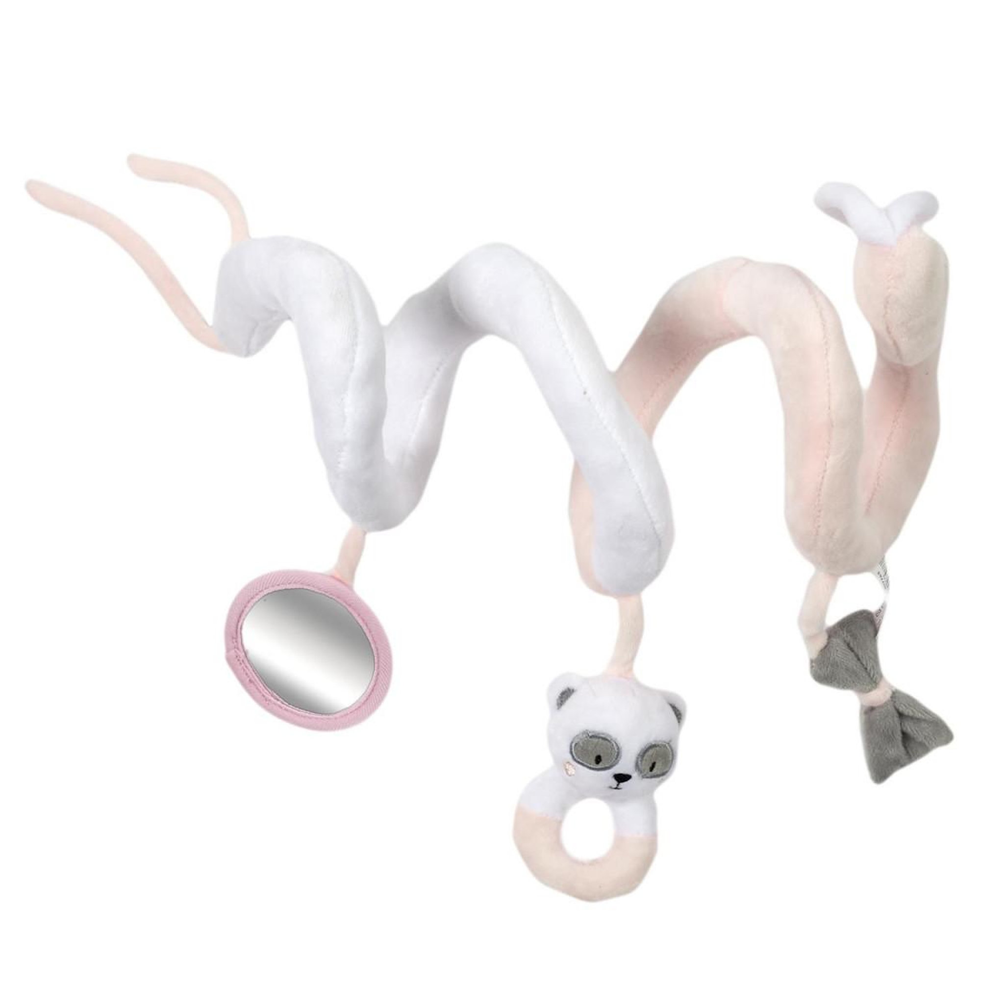 HOME DECO KIDS Spirale d'Activités pour Bébé  Panda  28cm Rose