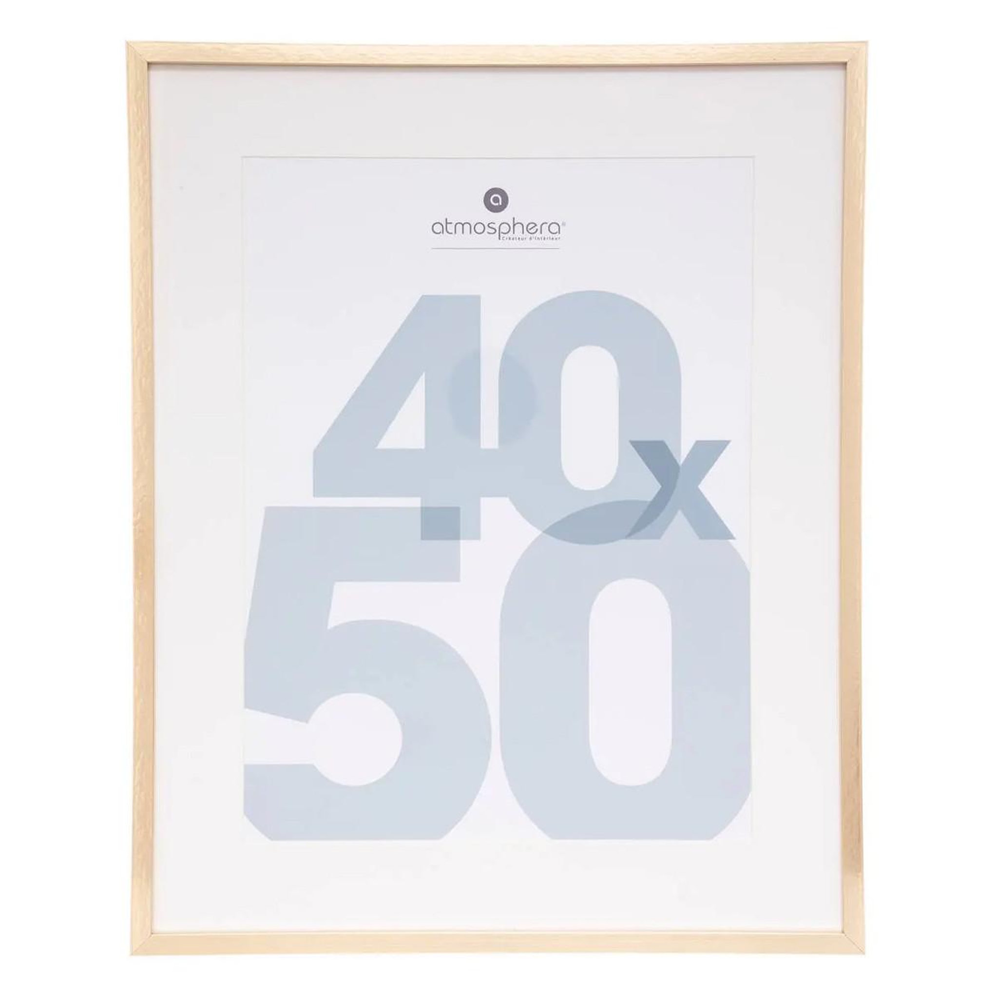 ATMOSPHERA Cadre Photo en Verre  Manu  40x50cm Or
