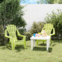 Voir la diapositive 1 : VIDAXL Chaises de jardin pour enfants lot de 2 vert 37x34x44 cm PP