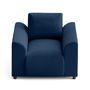 Voir la diapositive 6 : LISA DESIGN Camelia - fauteuil avec poche en velours