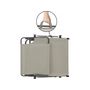 Voir la diapositive 3 : Habitat et Jardin Lot de 2 bains de soleil pliable  Lazy  - Avec pare soleil - Taupe