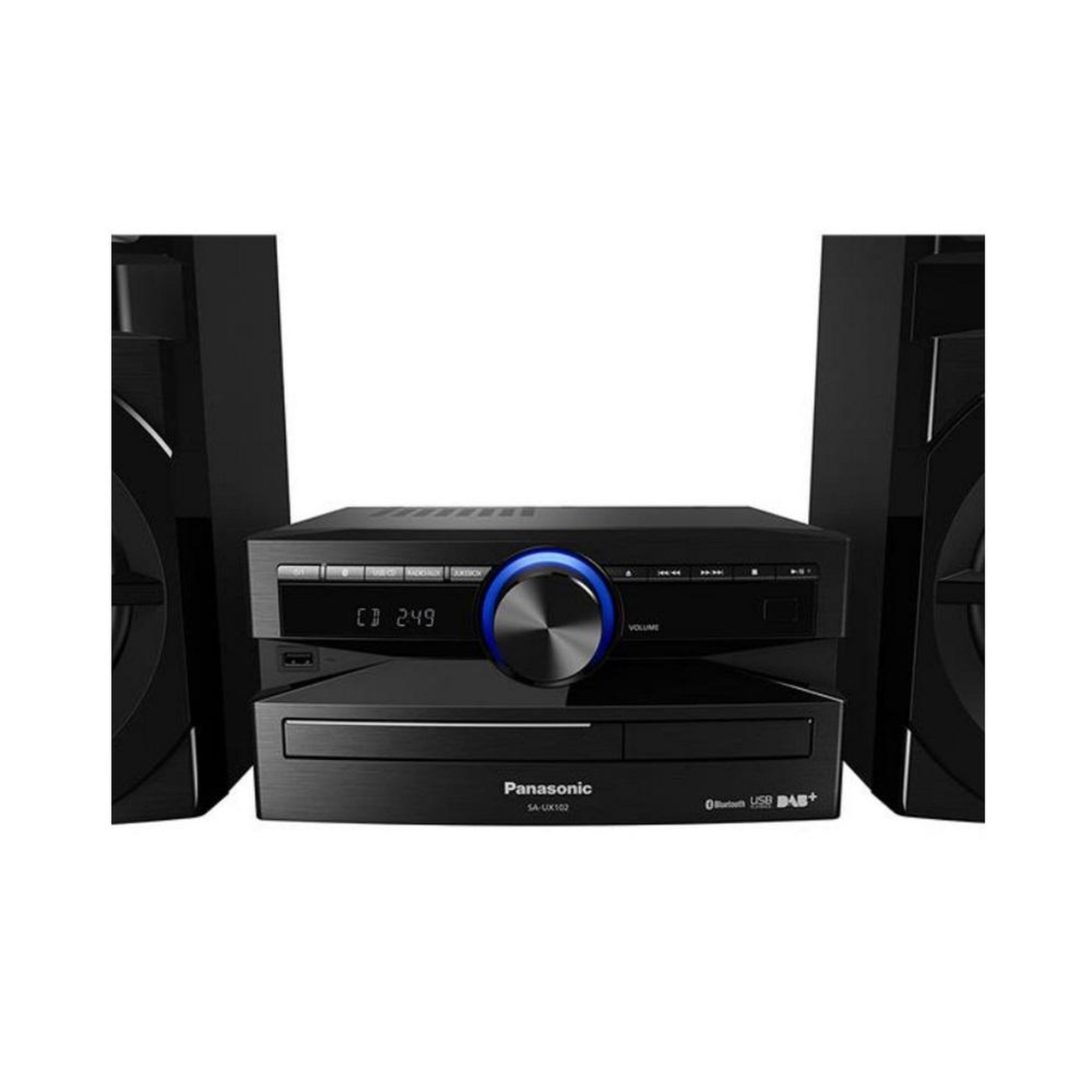 Voir la diapositive 2 : PANASONIC Mini-chaîne 300w noir avec bluetooth - sc-ux102e-k