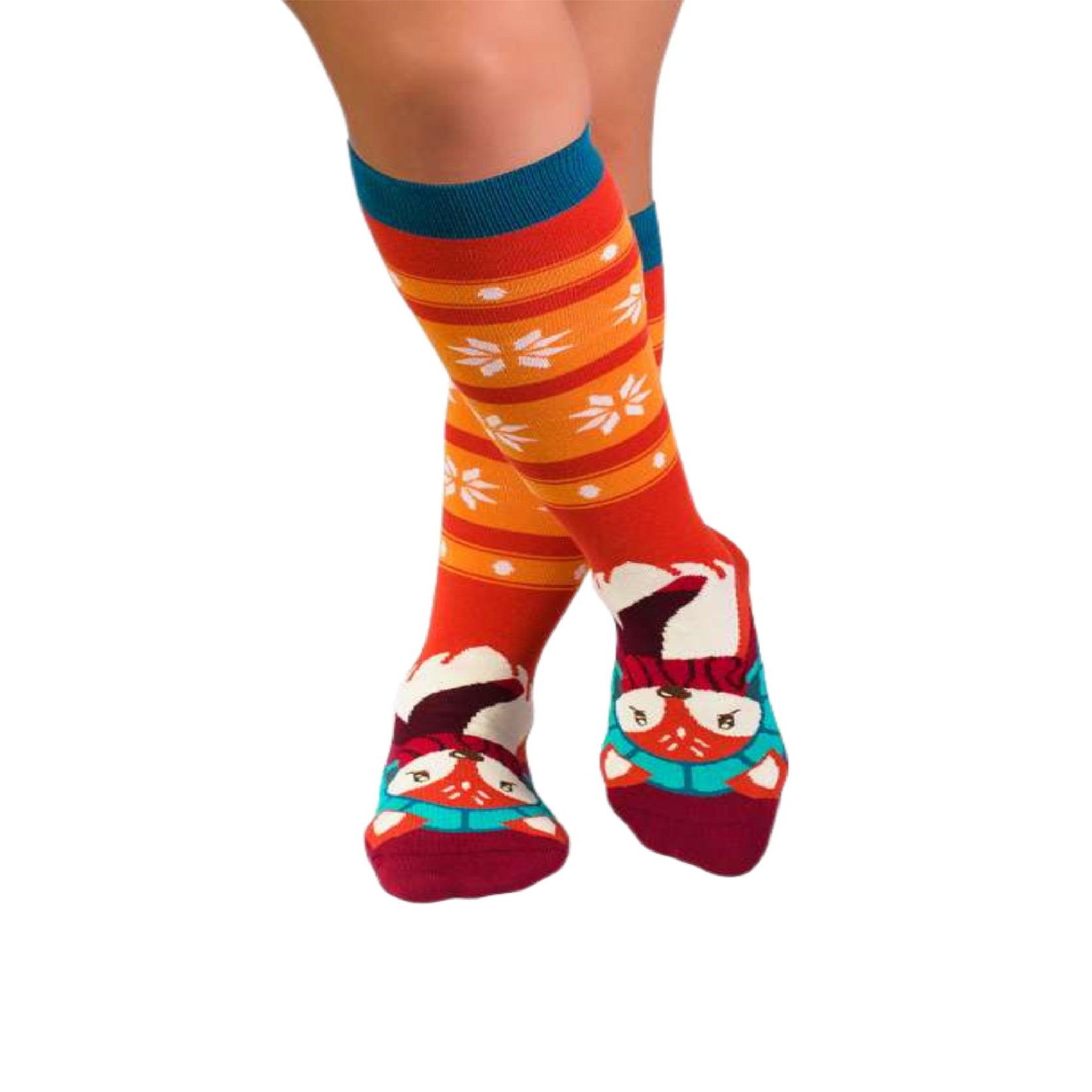 PIRIN HILL Chaussettes en bambou haut-mollet renard