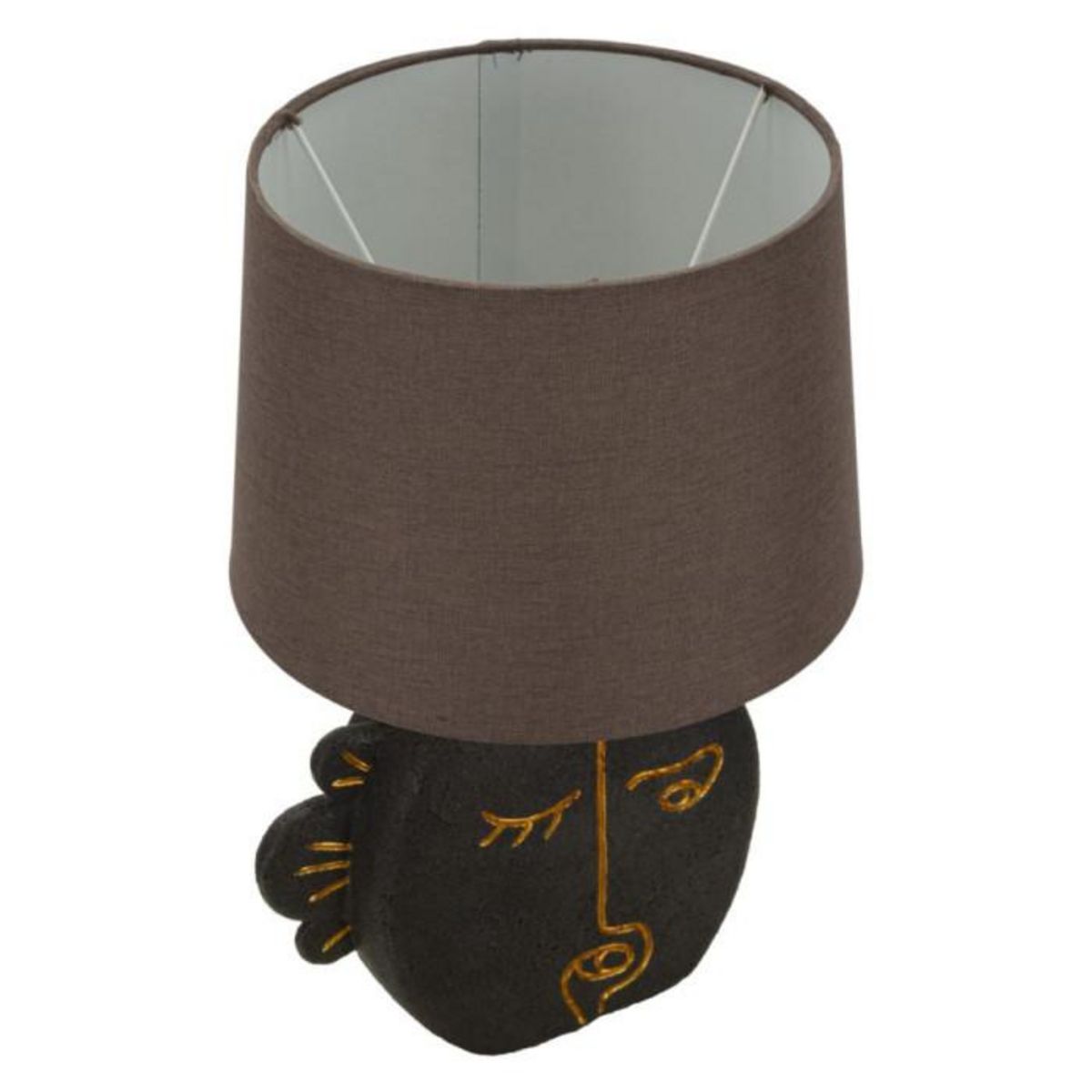 Paris Prix Lampe à Poser en Résine  Tribal  39cm Marron