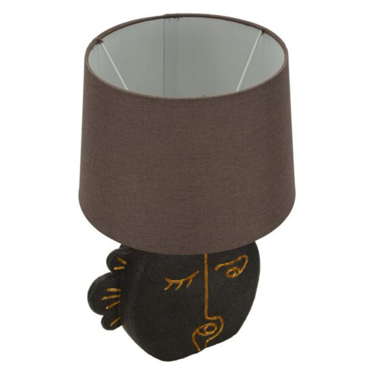 Paris Prix Lampe à Poser en Résine  Tribal  39cm Marron