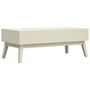 Voir la diapositive 4 : VIDAXL Table basse avec 2 tiroirs Gris sculpte 110x50x40 cm Bois