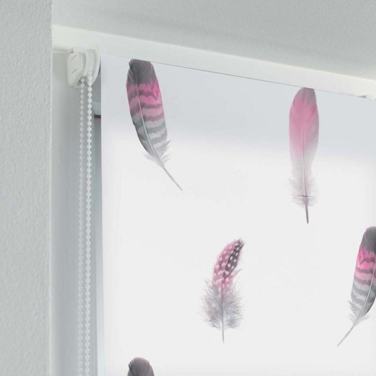 Paris Prix Store Enrouleur Tamisant  Plumala  90x180cm Blanc