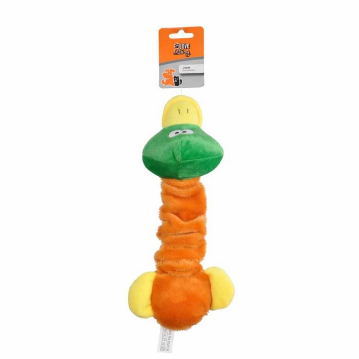 Paris Prix Peluche pour Chien  Oiseau  30cm Vert & Orange