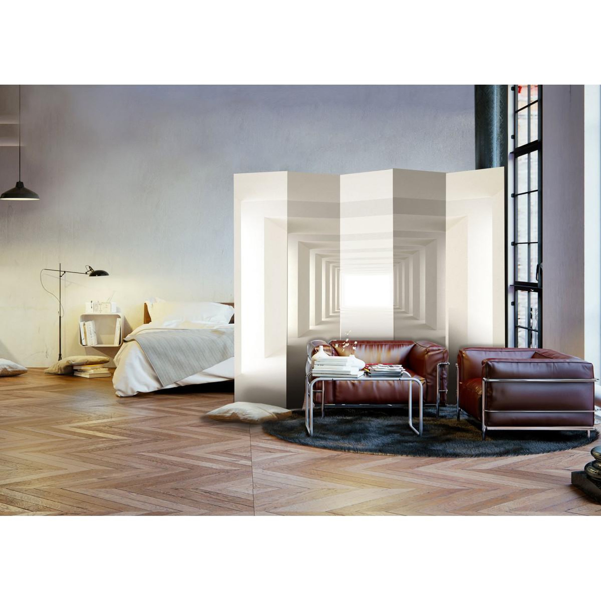 Voir la diapositive 2 : Paris Prix Paravent 5 volets  into the light  172x225cm