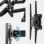 Voir la diapositive 4 : tectake Support mural TV 26 - 75  orientable et inclinable, VESA max.: 400x400, max. 60kg