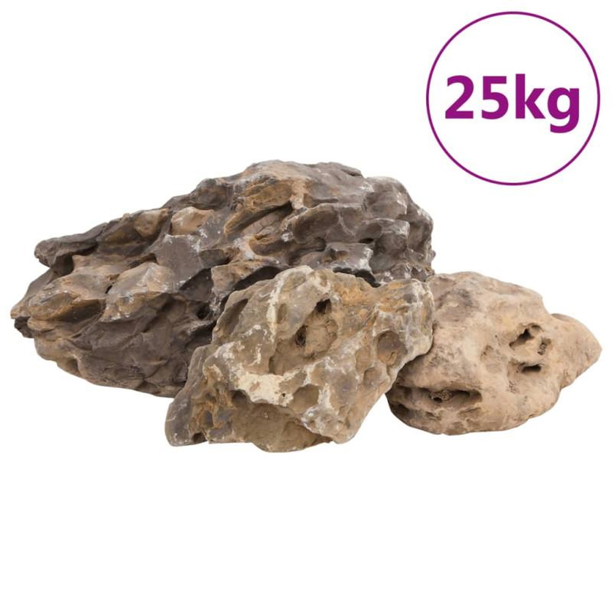 Voir la diapositive 2 : VIDAXL Pierres du dragon 25 kg marron 10 40 cm