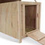 Voir la diapositive 6 : ID MARKET Lot de 3 clapiers en bois pondoirs pour poules nichoirs avec fond