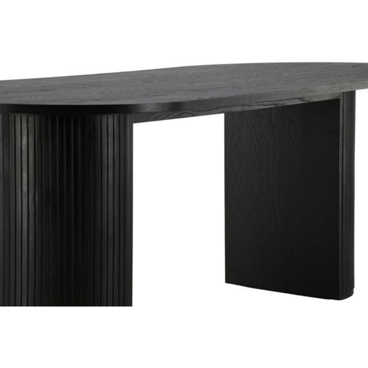 Paris Prix Table à Manger Ovale  Bianca  200cm Noir