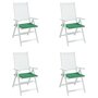 Voir la diapositive 4 : VIDAXL Coussins de chaise jardin lot de 4 vert 50x50x3 cm tissu oxford