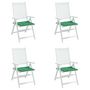 Voir la diapositive 4 : VIDAXL Coussins de chaise jardin lot de 4 vert 50x50x3 cm tissu oxford