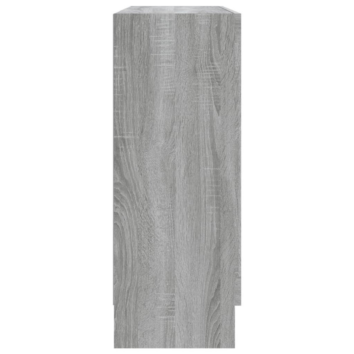 VIDAXL Armoire a vitrine Sonoma gris 82,5x30,5x80 cm Bois d'ingenierie